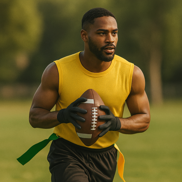 jogador de flag football criado por IA