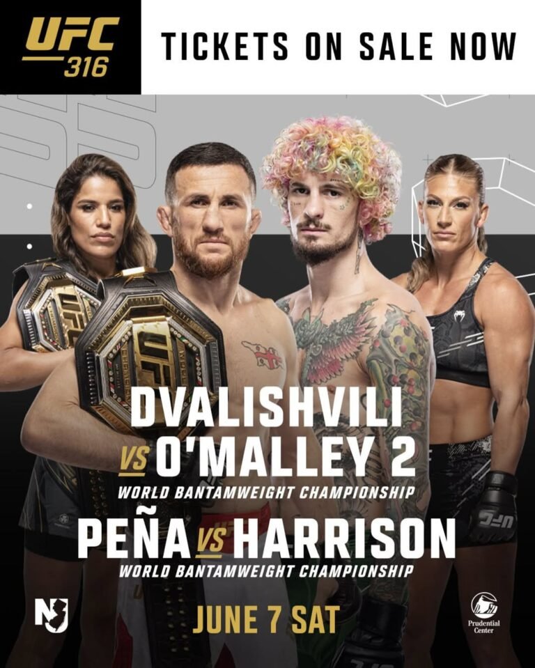 Poster de divulgação do UFC 316